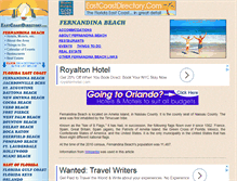 Tablet Screenshot of fernandina-beach.eastcoastdirectory.com