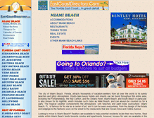 Tablet Screenshot of miami-beach.eastcoastdirectory.com